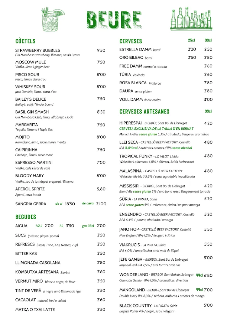 Menu_La Taula d'en Bernat_Molins de Rei_image_1