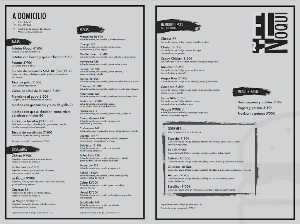 Menu_El Ñoqui Restobar_Molins de Rei_image_1