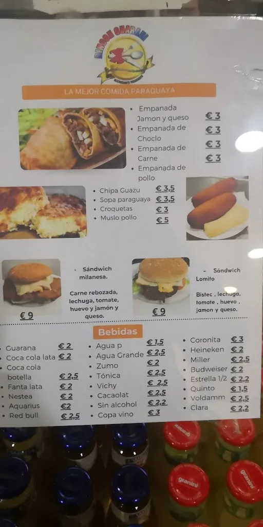 Menu_Rincón Guaraní_Molins de Rei_image_1