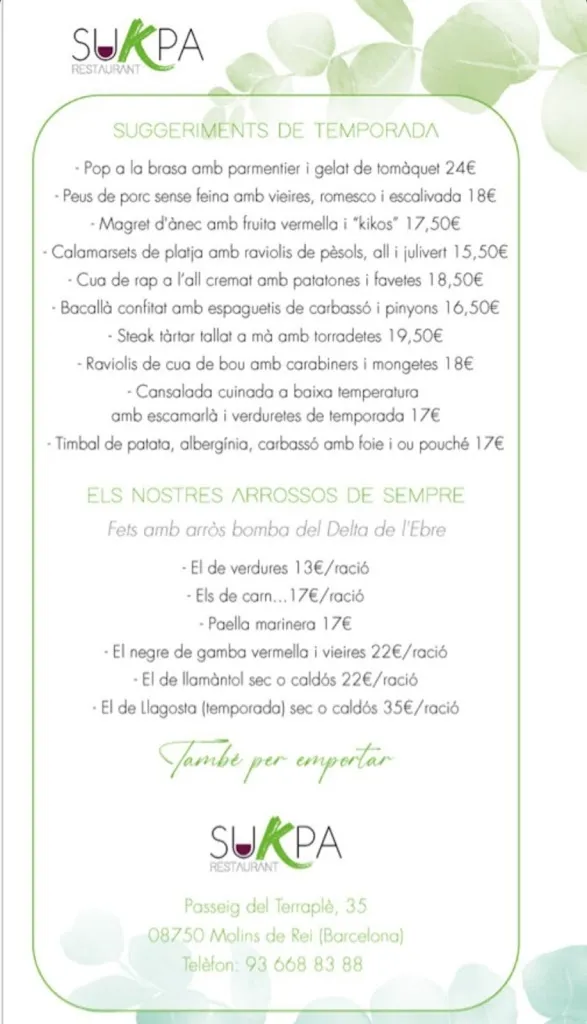 Menu_SuKpa cuina mediterránea_Molins de Rei_image_1