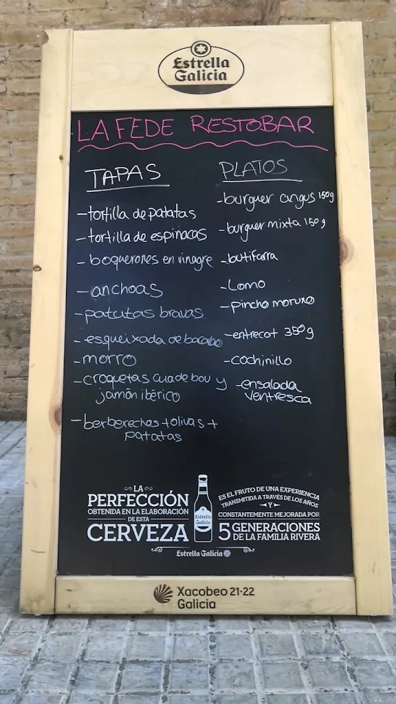 Menu_Restaurante La Fede_Molins de Rei_immagine_1