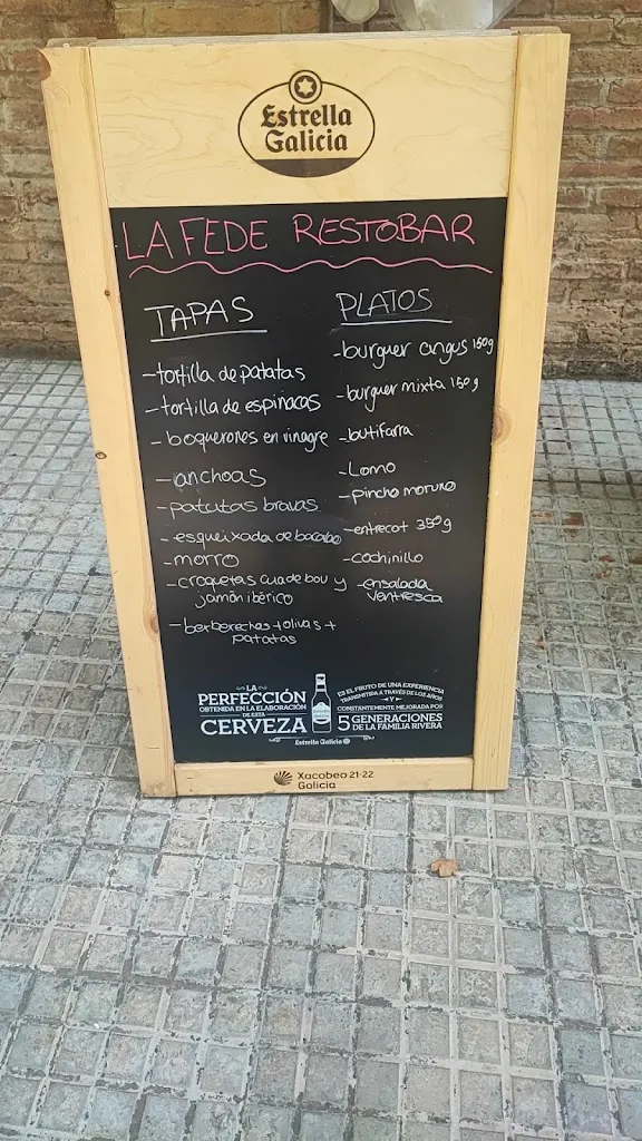 Menu_Restaurante La Fede_Molins de Rei_immagine_2