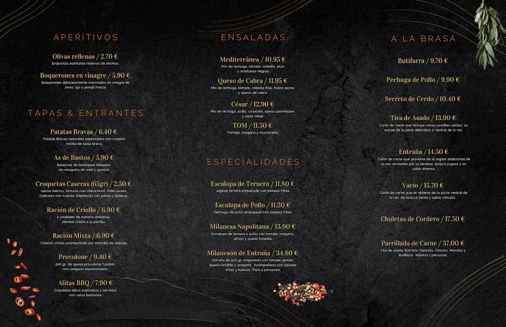 Menu_Restaurant El Parador del Garraf_Olivella_image_2