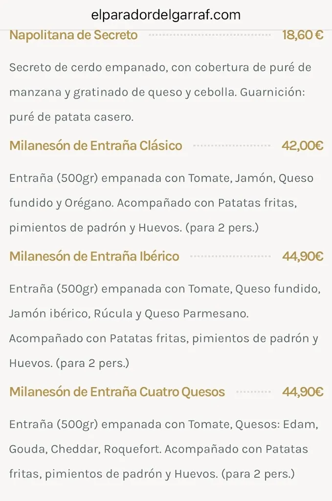 Menu_Restaurant El Parador del Garraf_Olivella_image_3