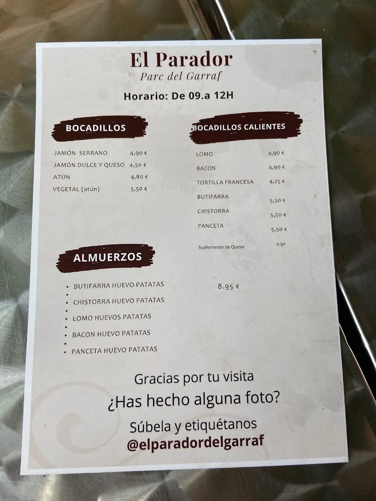 Menu_Restaurant El Parador del Garraf_Olivella_image_4