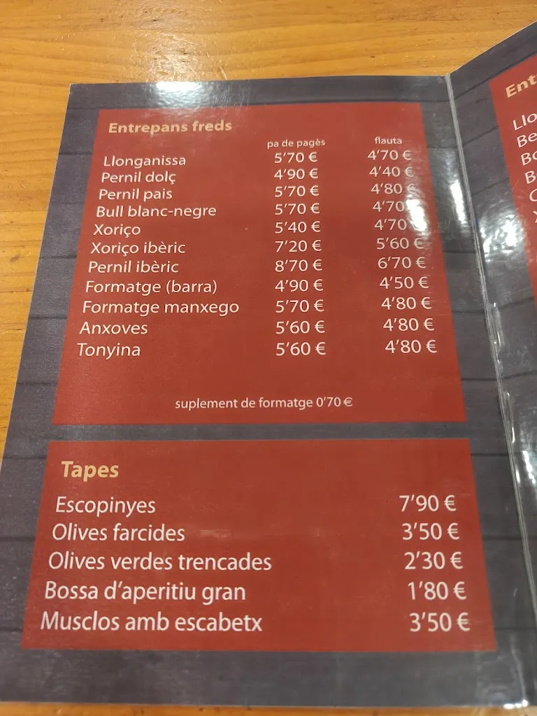 Menu_Restaurant Estació del Carrilet_Olvan_image_1