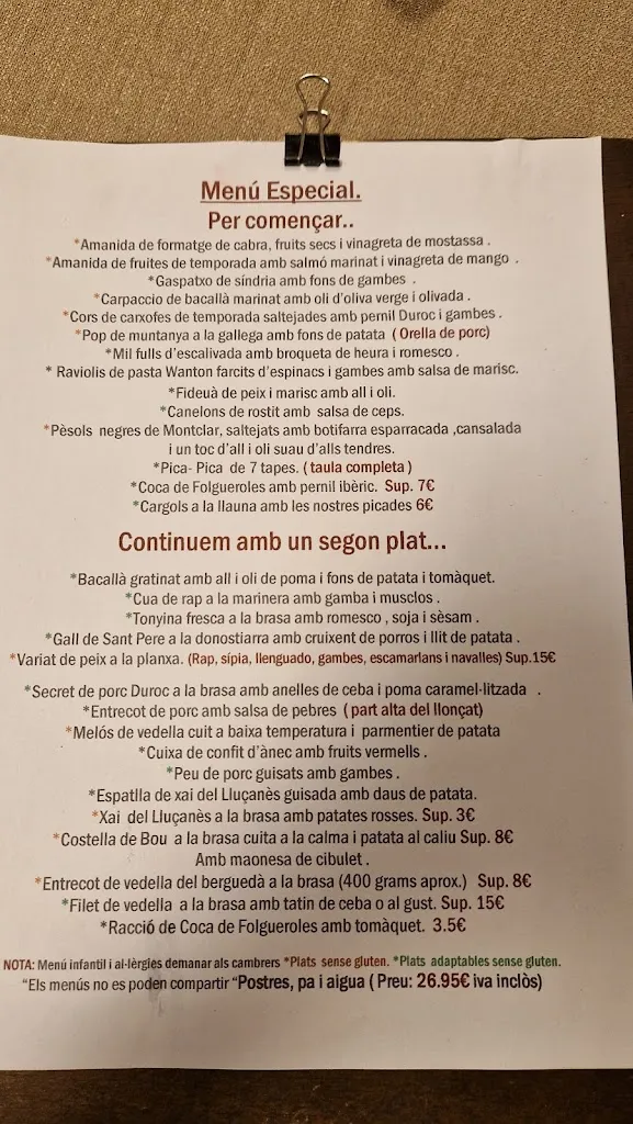 Menü_Restaurant Cal Quico_Olost_Bild_1