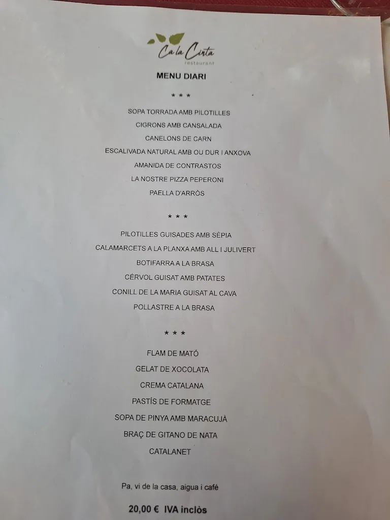 Menu_Ca La Cinta_Olost_image_3