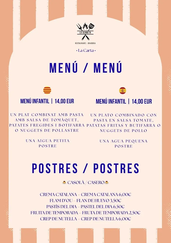 Menu_La Serreta restaurant_Olèrdola_immagine_1