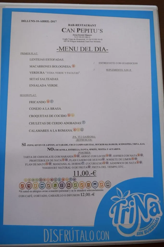 Menu_Restaurant Can Pepitus_Olèrdola_image_3