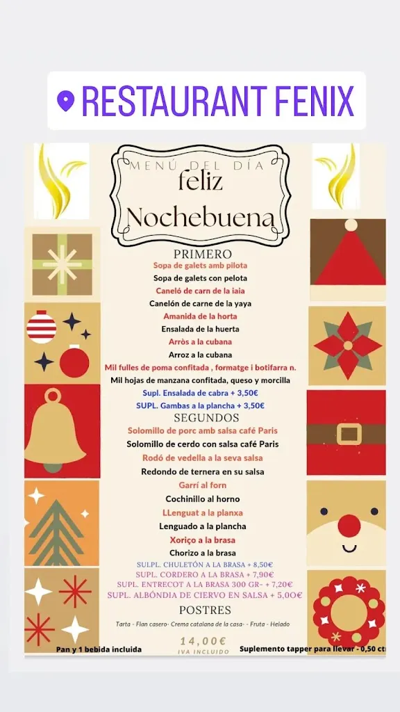 Menu_Restaurant Fénix Olérdola en Sant Pere Molanta_Olèrdola_image_3