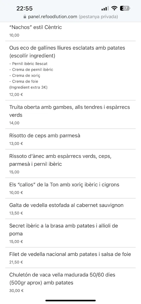 Menu_Cèntric Gastro-Bar_Olèrdola_image_1