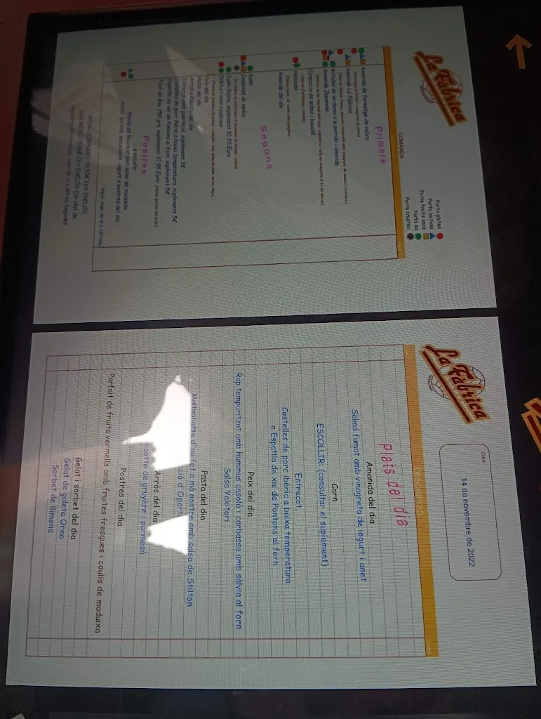 Menu_La Fàbrica_Olèrdola_image_4