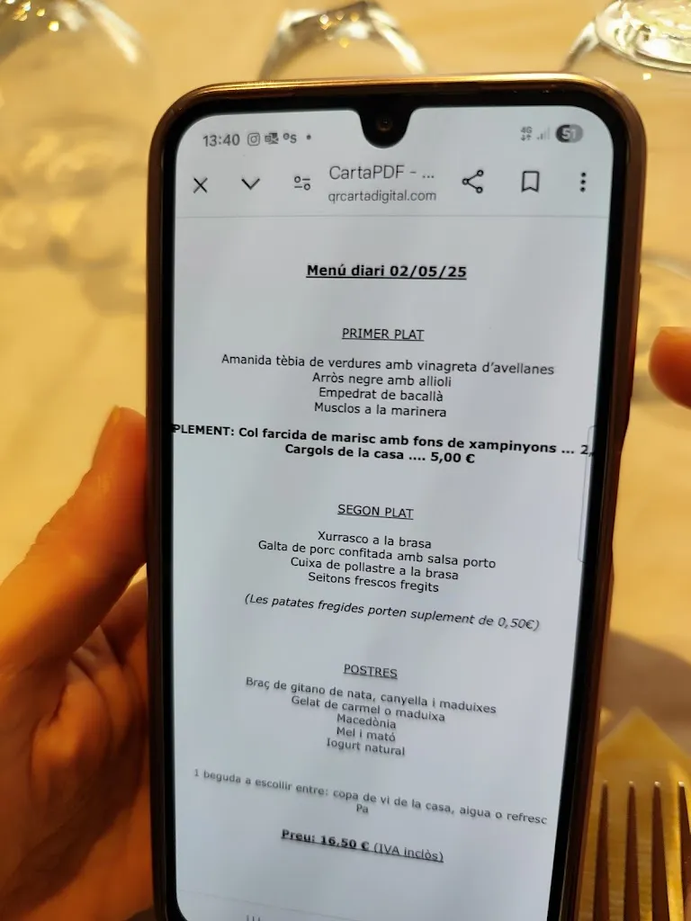 Menu_Restaurant Can Bellés_Olèrdola_image_1