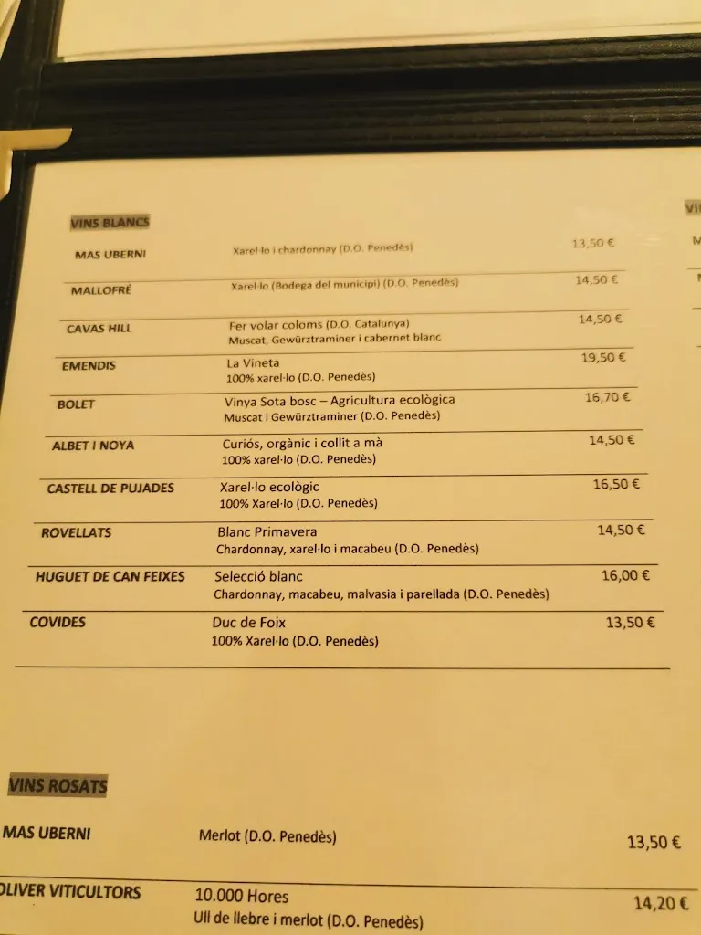 Menu_El Racó de la Cigonya_Olèrdola_image_4