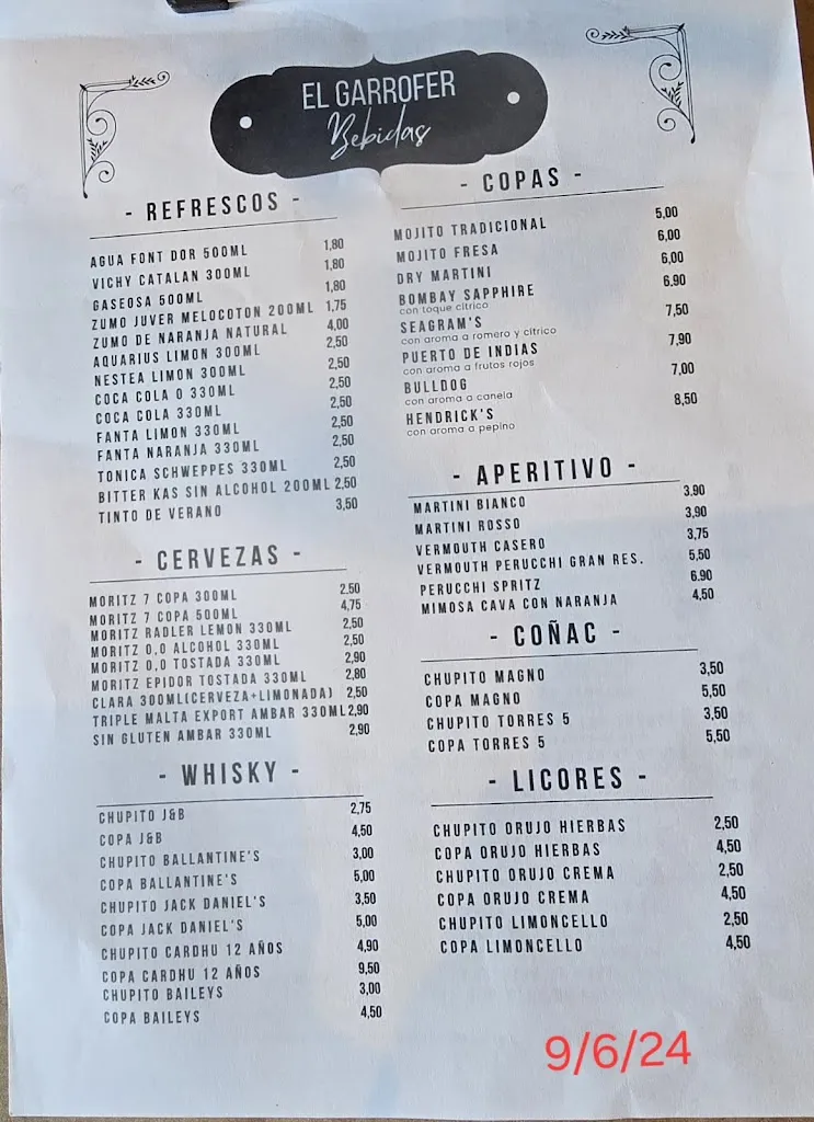 Menu_El Garrofer_Pallejà_image_1
