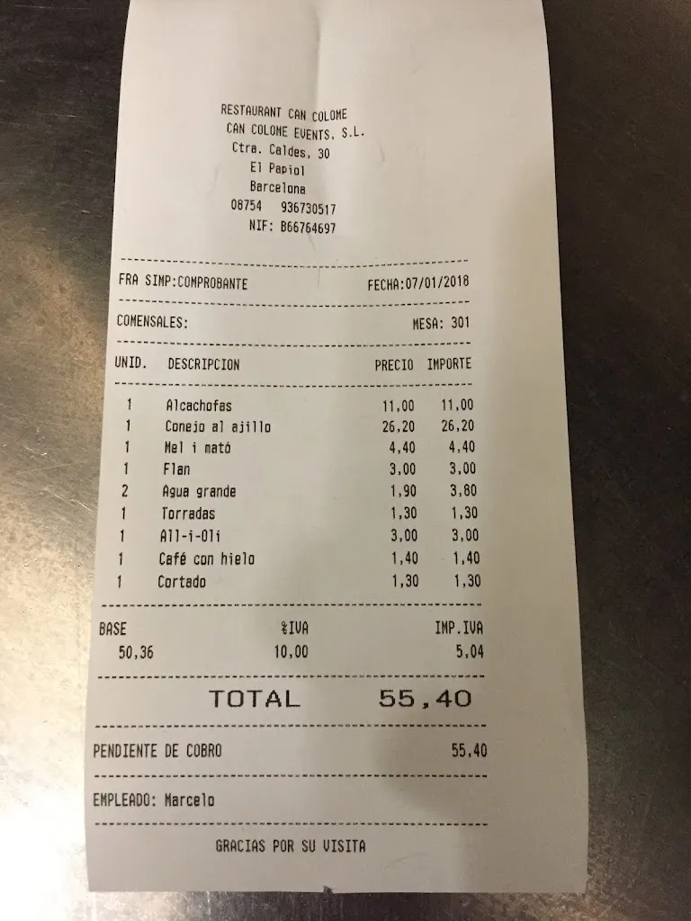 Bernat Andreu_Restaurant Can Colomé_Papiol El_review