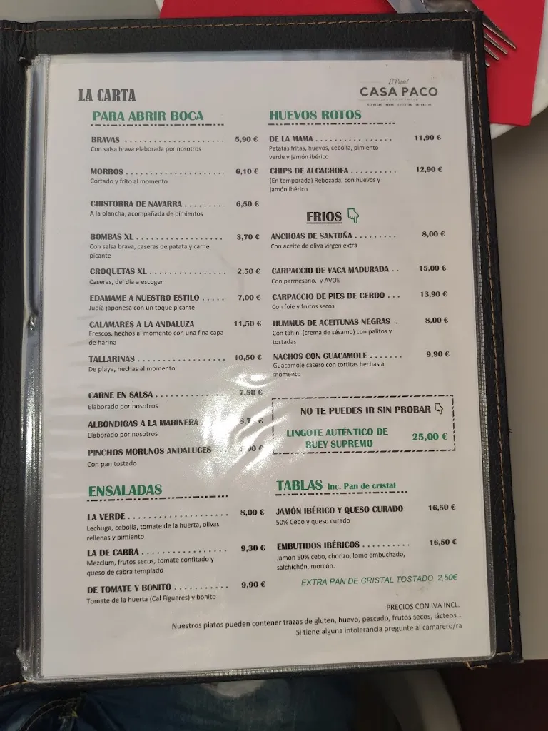 Menu_Restaurant Casa Paco El Papiol_Papiol El_image_2