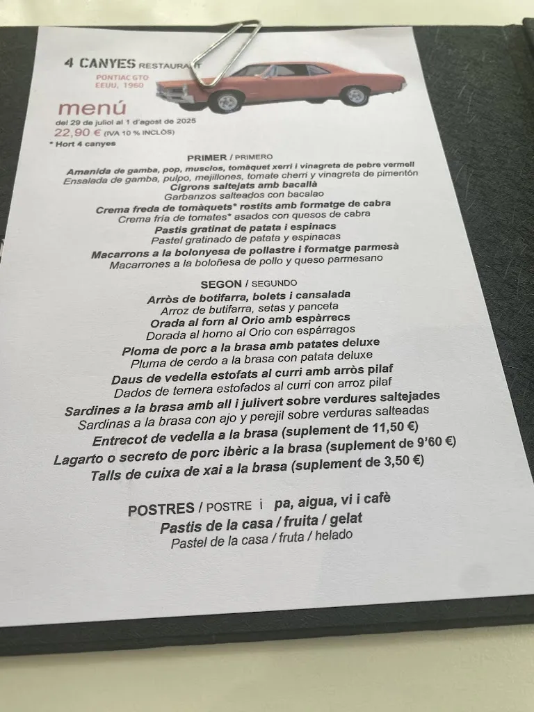 Menu_4 CANYES restaurant_Papiol El_image_1