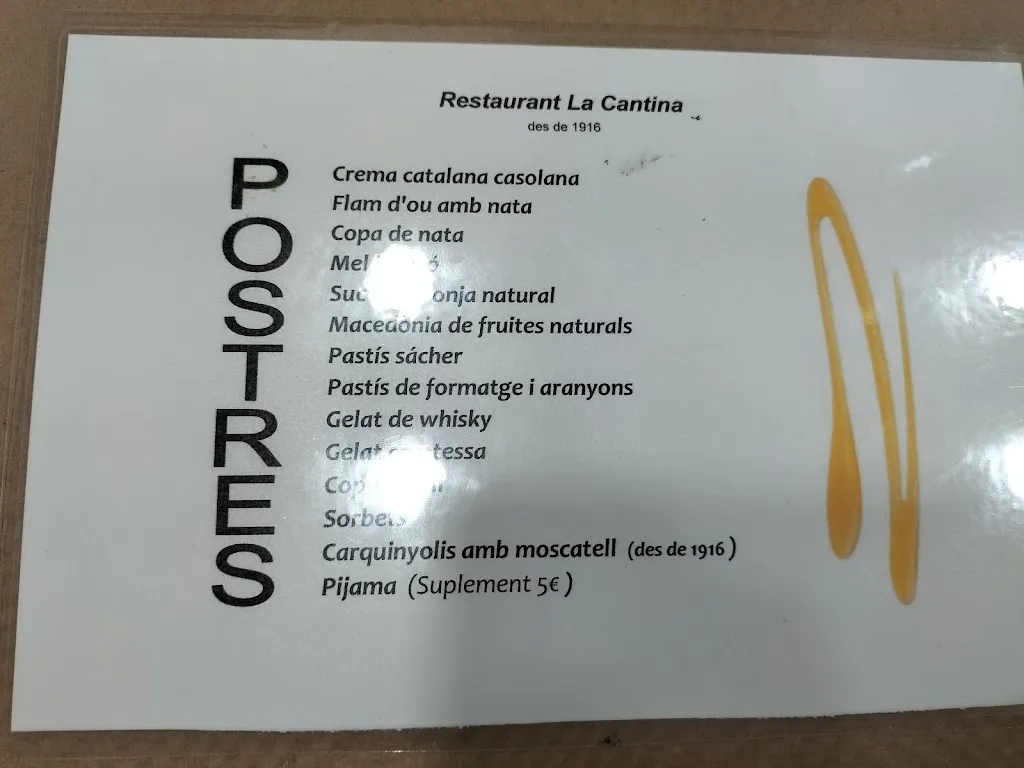 Menu_Restaurant la Cantina_Piera_image_4