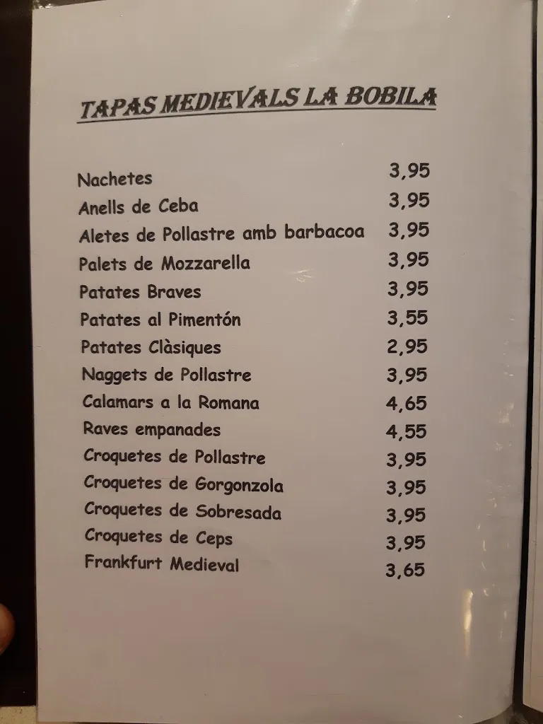 Menu_pizzeria la Bòbila_Piera_immagine_4