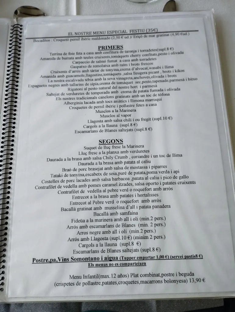 Menu_CASA OMS RESTAURANT_Palafolls_immagine_1