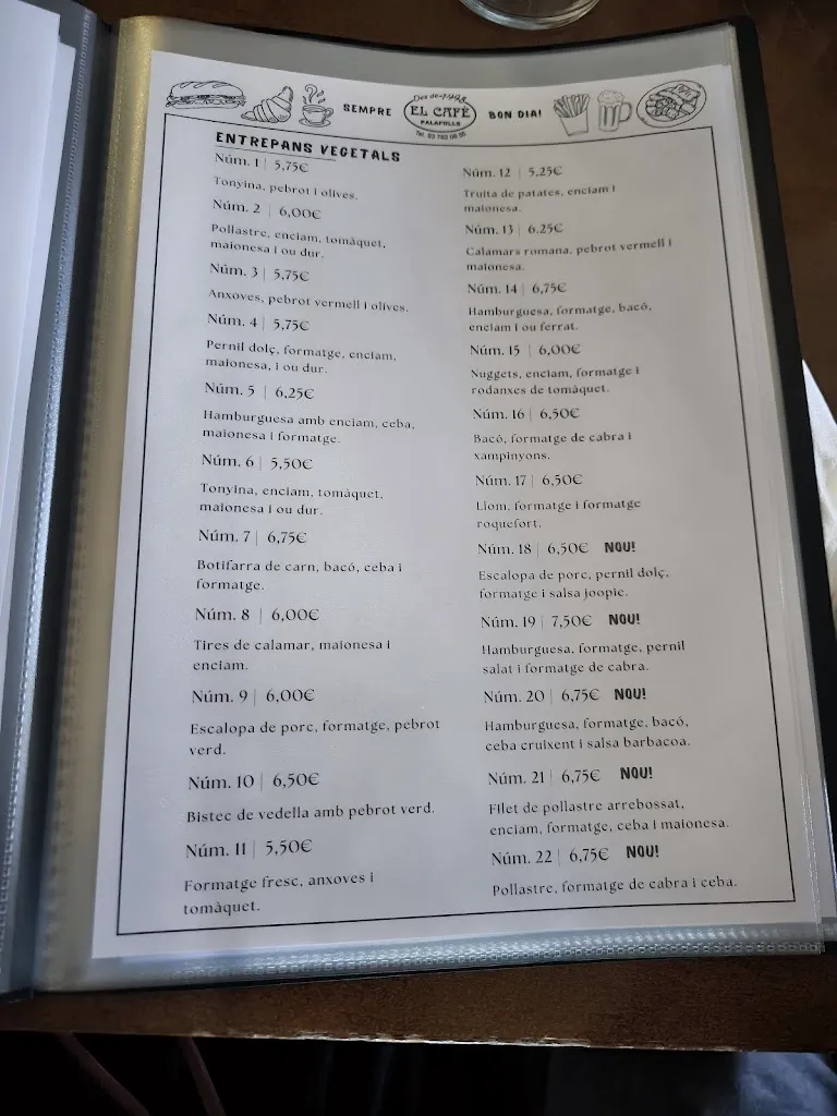 Menu_El Cafè de Palafolls_Palafolls_image_2