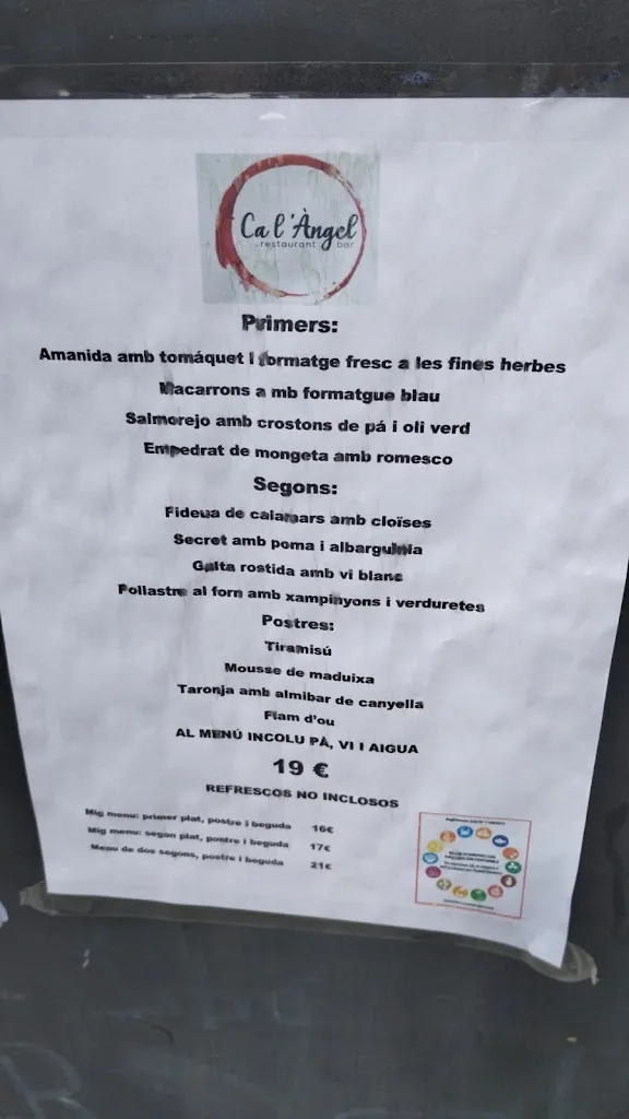 Menu_Bar Ca l'Àngel_Pobla de Lillet La_image_1