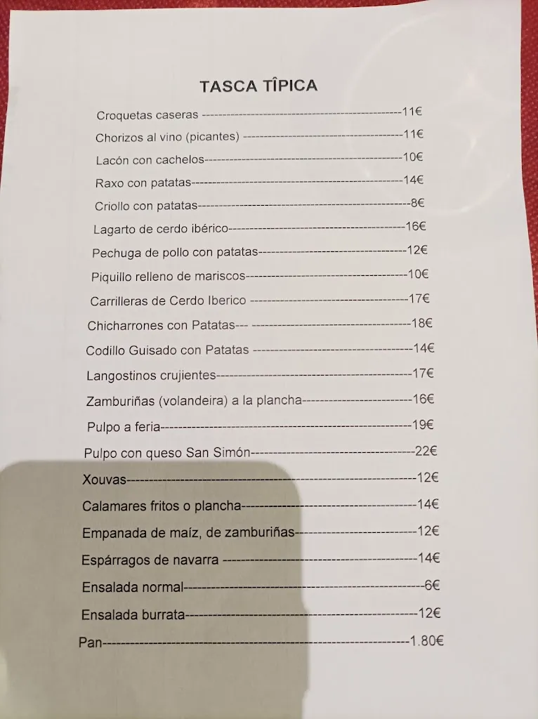 Menu_Tasca Tipica Noia_Noia_image_1