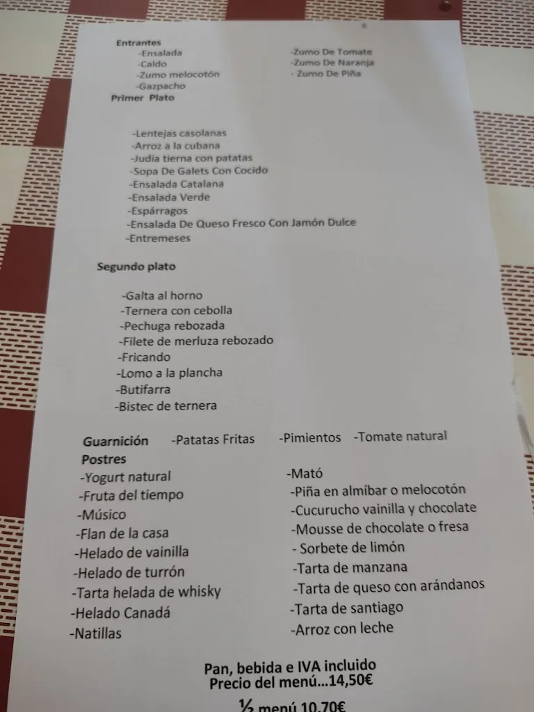 Menu_Bar Restaurant Ca l'Estany SL_Montcada i Reixac_image_3