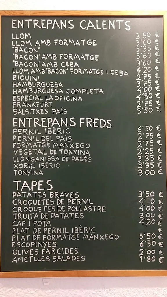 Menu_Restaurant la Oficina_Montcada i Reixac_image_3
