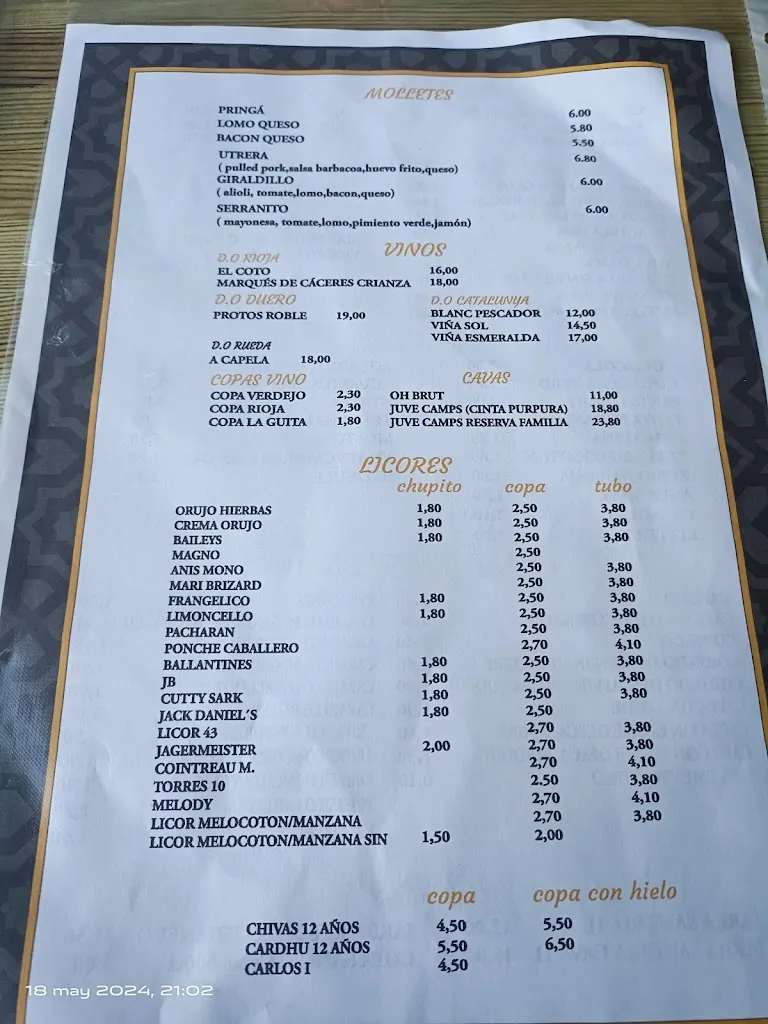 Menu_Triana's_Montcada i Reixac_image_1