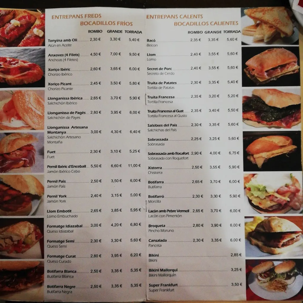 Menu_Bar Restaurant La Candela_Montcada i Reixac_image_3