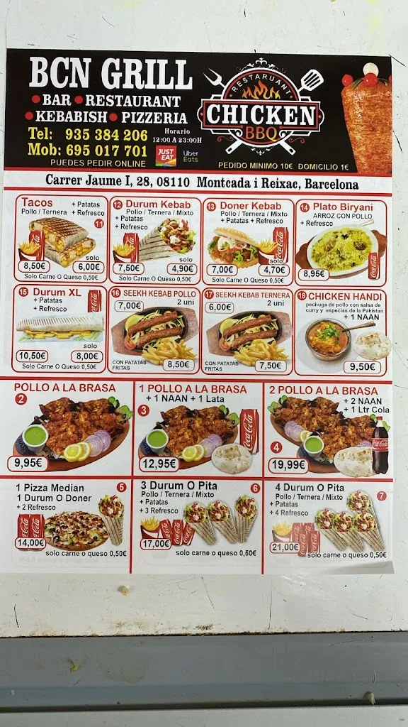 Menu_BCN chicken grill restaurant_Montcada i Reixac_image_2