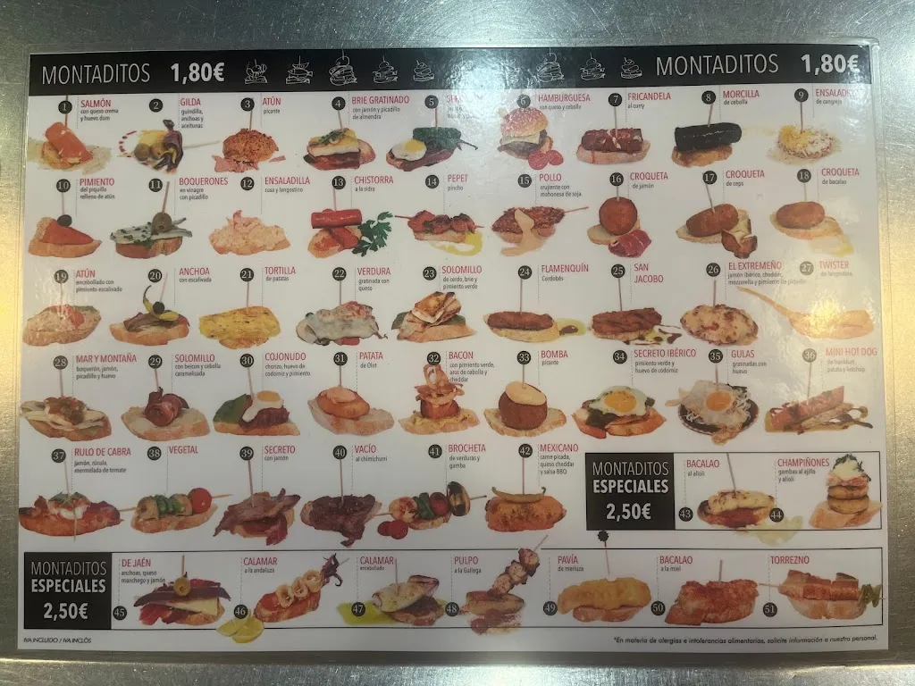 Menu_Montaditos Pepet II_Pineda de Mar_image_1
