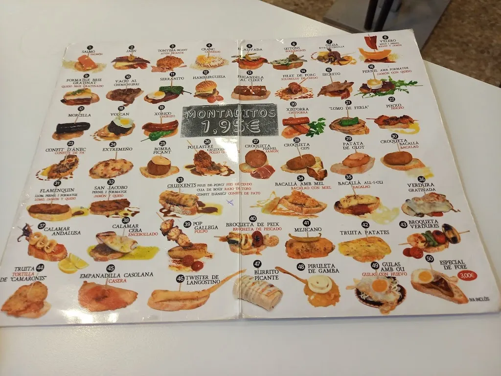 Menu_Montaditos Pepet II_Pineda de Mar_image_2