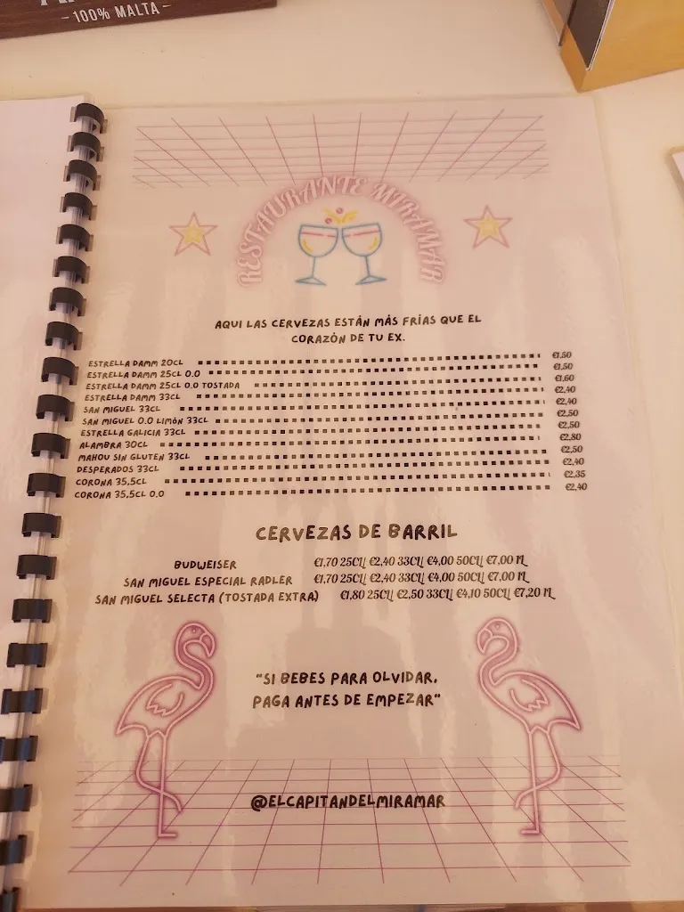 Menu_Miramar_Pineda de Mar_immagine_1