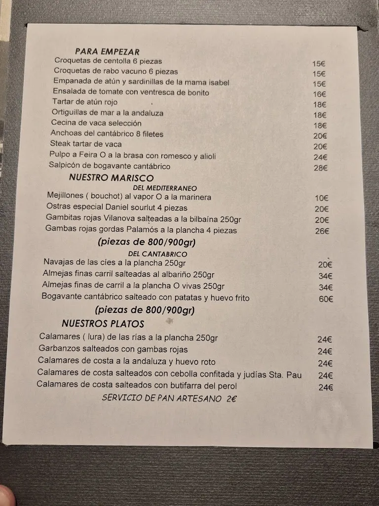 Menu_Mesón Galicia_Prat de Llobregat El_immagine_1