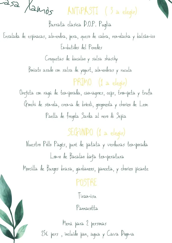 Menu_Restaurant Casa Xamós_Pontons_image_3