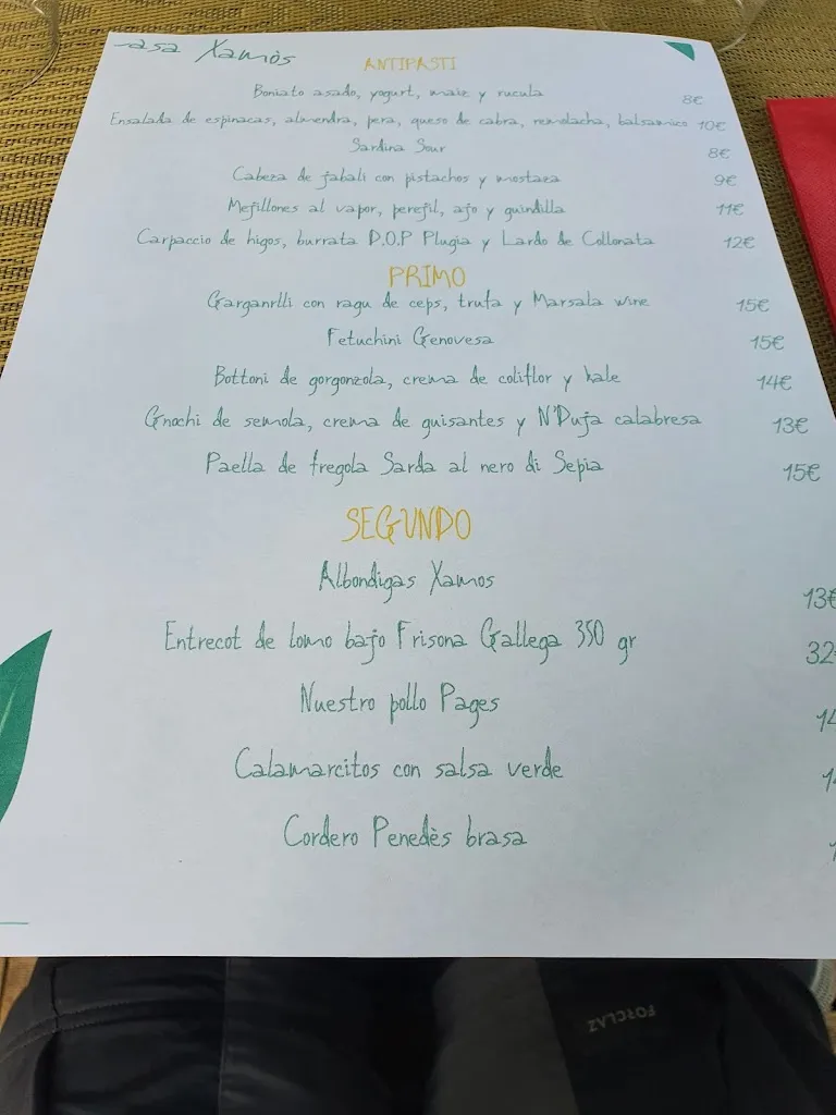 Menu_Restaurant Casa Xamós_Pontons_image_4