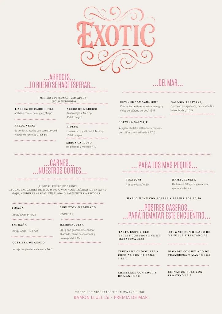 Menu_Exotic_Premià de Mar_image_1