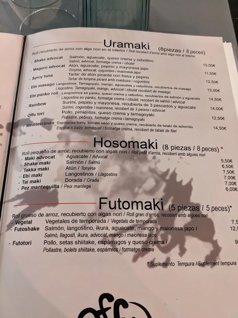 Menu_Restaurant Chévere Premià de Mar_Premià de Mar_image_3