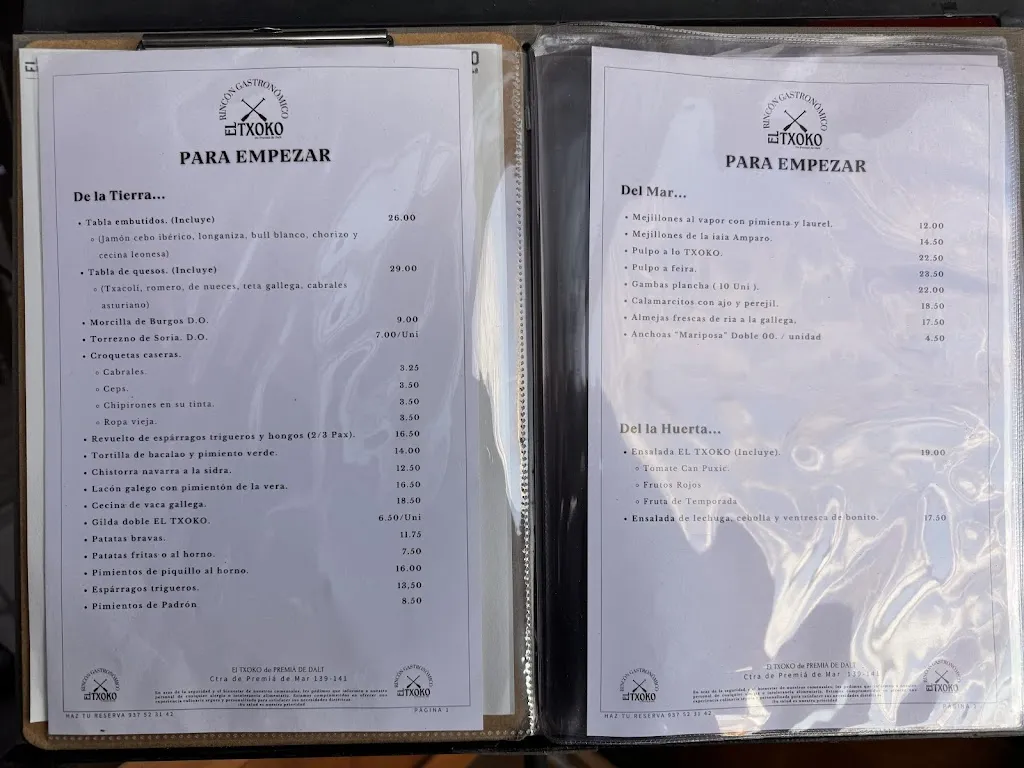 Menu_El Txoko de Premià de Dalt_Premià de Dalt_image_3