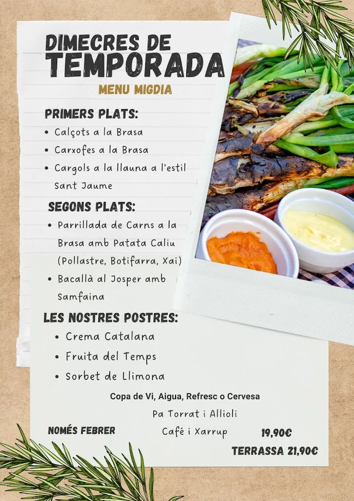 Menu_Restaurant Sant Jaume, Premià de Dalt_Premià de Dalt_image_1