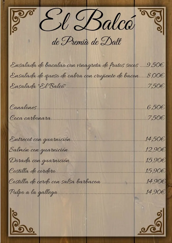 Menu_El Balcó de Premià de Dalt_Premià de Dalt_image_2