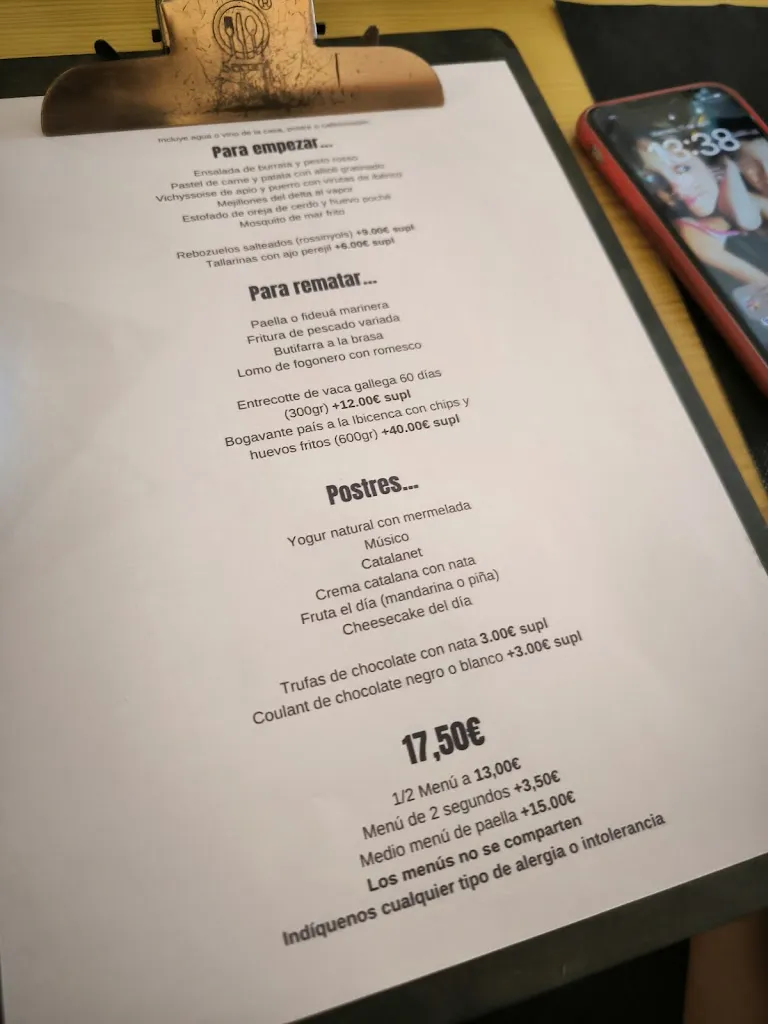 Menu_Bar Restaurant Avenida_Premià de Dalt_image_2