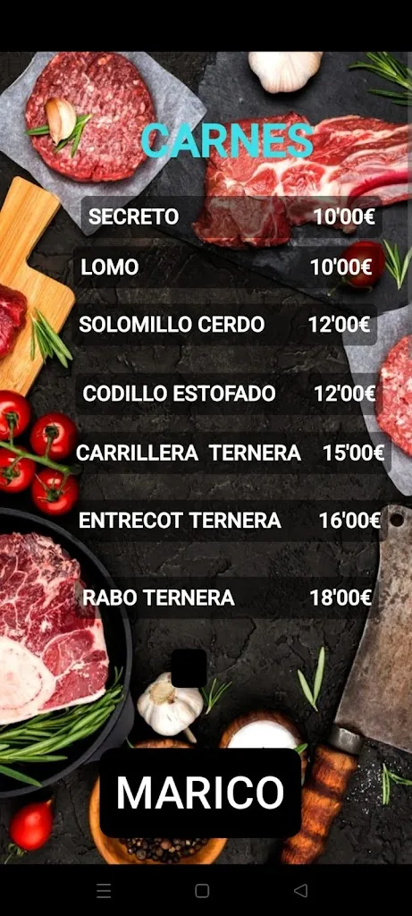 Menu_Bar Restaurante Marico_Noia_immagine_3