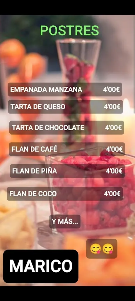 Menu_Bar Restaurante Marico_Noia_immagine_4