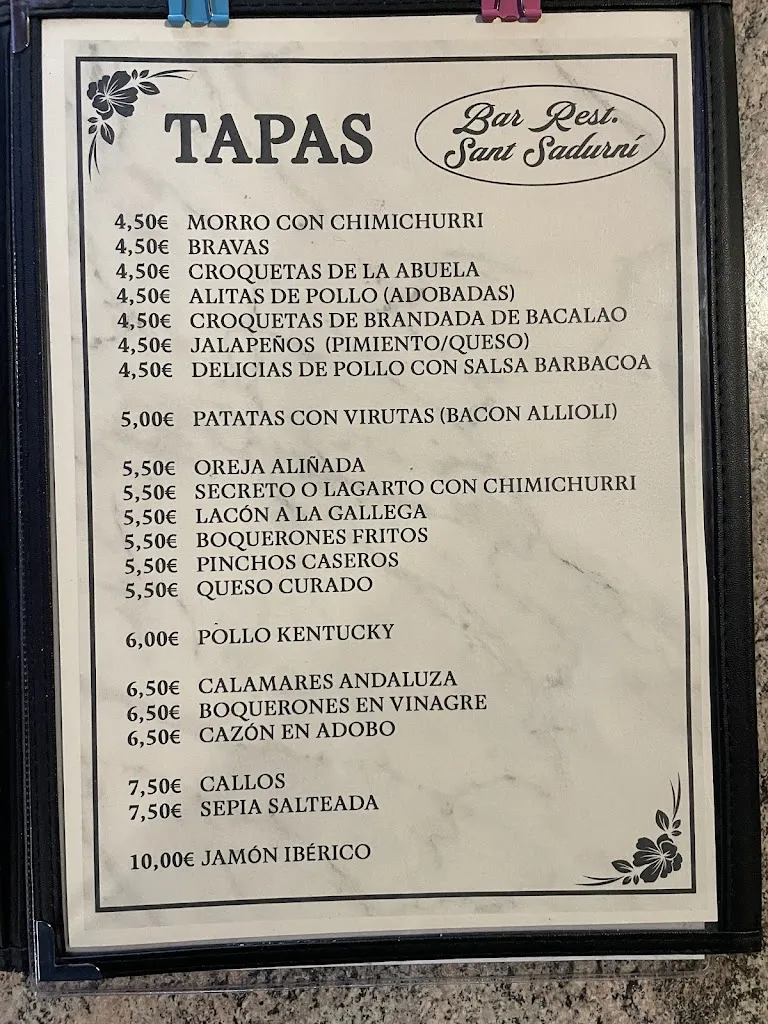 Menu_Restaurant Sant Sadurní_Roca del Vallès La_image_1
