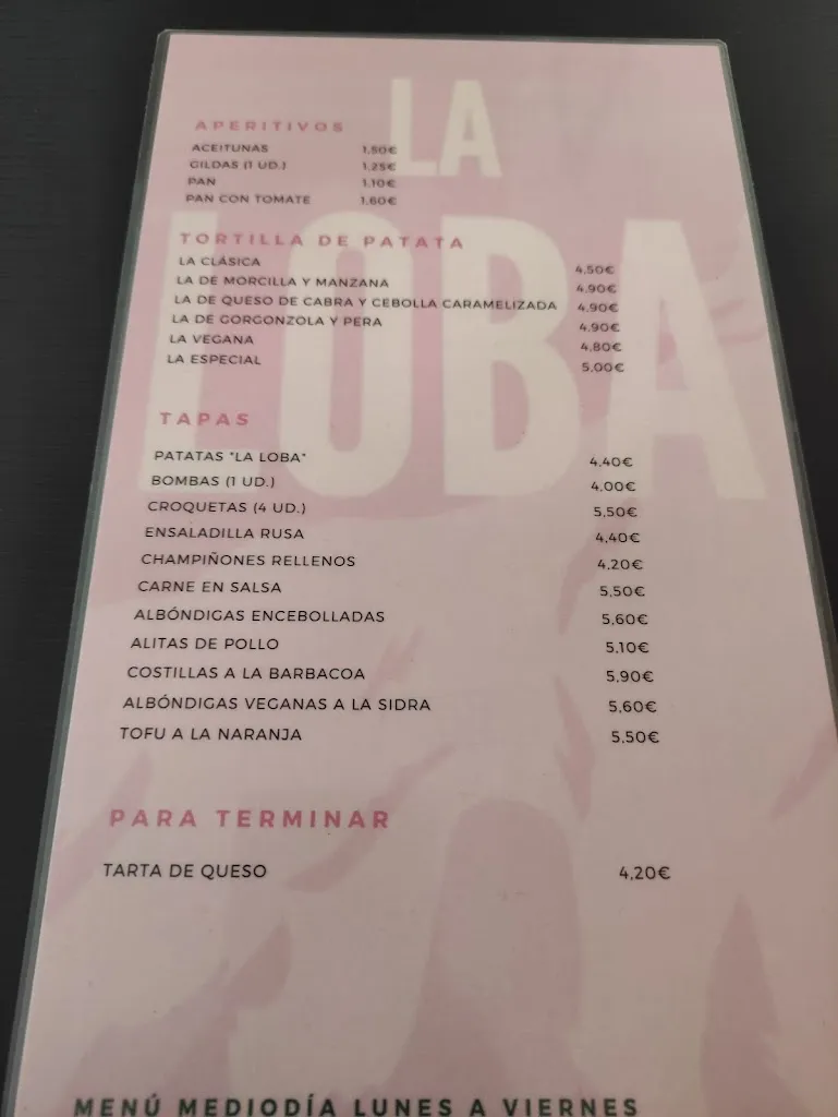 Menu_La Loba_Ripollet_image_3